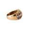 Bague 54 Bague jonc en or jaune, rubis et saphirs 58 Facettes BO/220013/