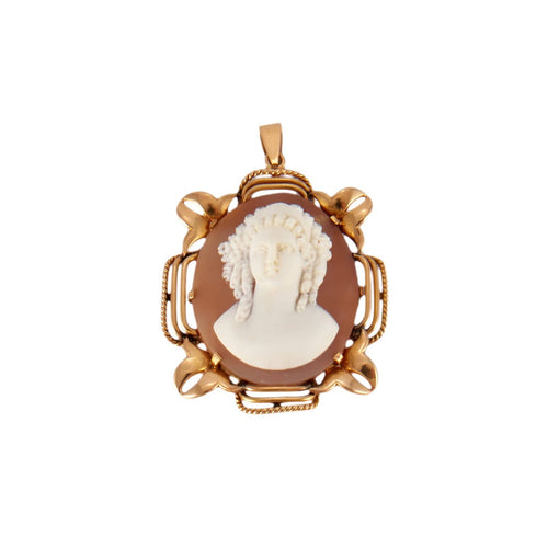 Pendentif Pendentif camée en or jaune 18 carats 58 Facettes BO/230010