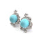 Boucles d'oreilles Orecchini - Orecchini en or blanc 18 kt avec diamants et perles 58 Facettes OR/001