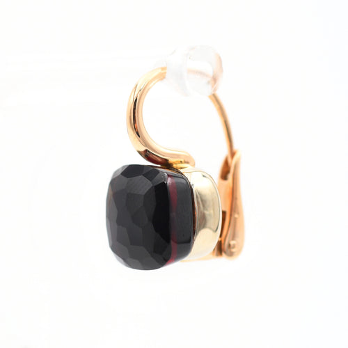 Boucles d'oreilles Pomellato Nudo - Boucles d’oreilles en or rose avec granat 58 Facettes 22894