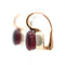 Boucles d'oreilles Pomellato Nudo - Boucles d’oreilles en or rose avec granat 58 Facettes 22894