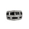 Bague 51.5 Bague jonc émaillée en or blanc et diamants 58 Facettes BO/230029 RIV