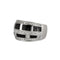 Bague 51.5 Bague jonc émaillée en or blanc et diamants 58 Facettes BO/230029 RIV