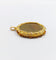 Pendentif Pendentif porte-photo antique en or jaune 18k décor fleurs (vers 1900) 58 Facettes A07104