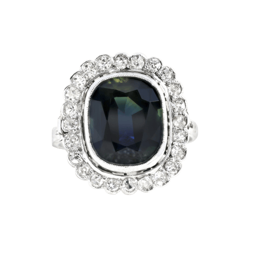Bague 50 Bague en or blanc, saphir et diamants 58 Facettes OC-61100179