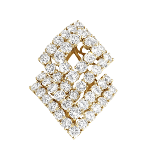 Bague 53 Bague en or jaune et diamants 58 Facettes OC-61E00527