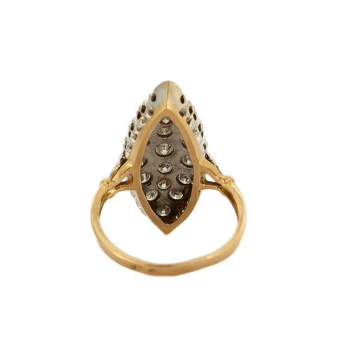 Bague Bague marquise en or jaune 18 carats et diamants 58 Facettes BO/230057