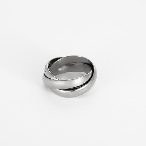 Bague 46 Cartier - Trinity - Bague en Or blanc . Vintage. 58 Facettes 260262