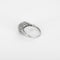 Bague 53 Bague dôme en or gris diamant taille ancienne 0.25 et diamants taillés en rose 58 Facettes 260087