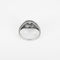 Bague 53 Bague dôme en or gris diamant taille ancienne 0.25 et diamants taillés en rose 58 Facettes 260087