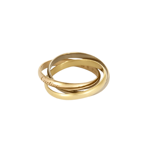 Bague 58 Cartier Trinity - Bague trois ors petit modèle 58 Facettes 58FC53