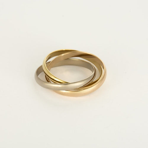 Bague 58 Cartier Trinity - Bague trois ors petit modèle 58 Facettes 58FC53