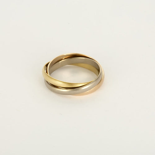 Bague 58 Cartier Trinity - Bague trois ors petit modèle 58 Facettes 58FC53