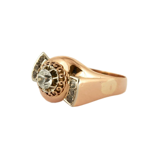 Bague 59 Valse - Bague en or jaune et diamants 58 Facettes BO/230037
