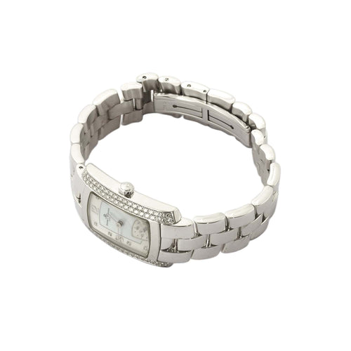Montre Baume & Mercier Hampton - Montre en or blanc 18 carats et diamants 58 Facettes BO/230018 STA