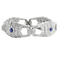 Brățară din aur alb, safire și diamante cabochon 