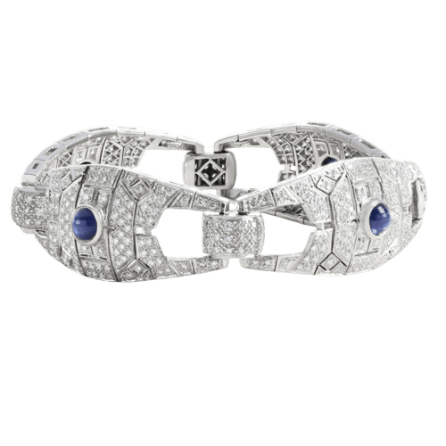 Bracelet Bracelet en or blanc, saphirs et diamants 58 Facettes 62100027