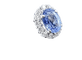Bague 52 Bague marguerite - Saphir 1,10 ct et diamants en or 18 carats 58 Facettes Bague 001