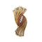 Broche Broche rétro - Broche deux ors, diamants et rubis 58 Facettes BO/230045