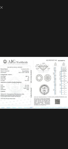 Ring Solitaire in 750 gold and platinum with 2.06 ct diamond 