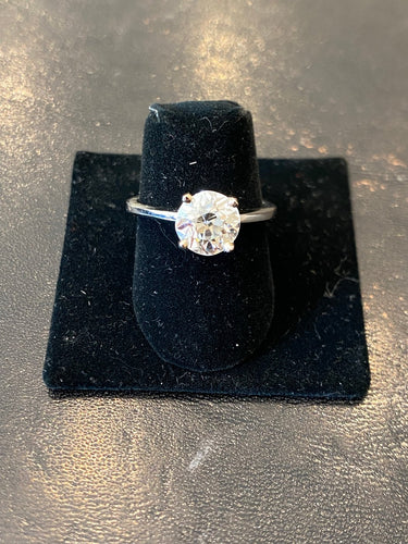 Prsten Solitér s diamantem 1,88 ct z 18karátového bílého zlata 