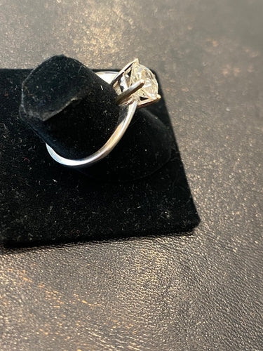 Prsten Solitér s diamantem 1,88 ct z 18karátového bílého zlata 