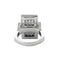 Bague 63 Bague rectangulaire en or blanc et diamants 58 Facettes BO/230027 RIV