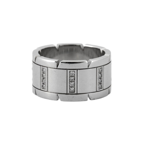 Bague 56 Cartier - Bague grand modèle en or blanc et diamants 58 Facettes BO/230023 RIV