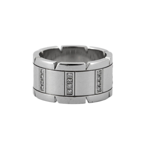 Bague 56 Cartier - Bague grand modèle en or blanc et diamants 58 Facettes BO/230023 RIV