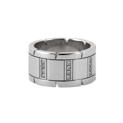 Bague 56 Cartier - Bague grand modèle en or blanc et diamants 58 Facettes BO/230023 RIV