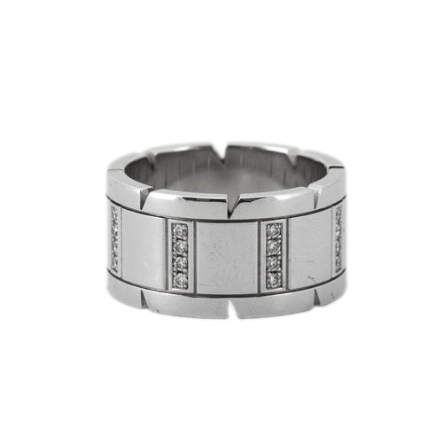 Bague 56 Cartier - Bague grand modèle en or blanc et diamants 58 Facettes BO/230023 RIV