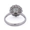 Bague 55 Bague en or blanc 18 ct avec tourmaline et diamants 58 Facettes AN584 (00319)