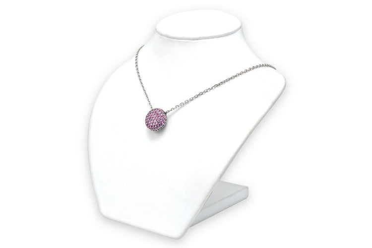 Collier Boucheron Tentation macaron - Collier en or blanc 18 carats saphirs et améthyste 58 Facettes 23782