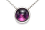 Collier Boucheron Tentation macaron - Collier en or blanc 18 carats saphirs et améthyste 58 Facettes 23782