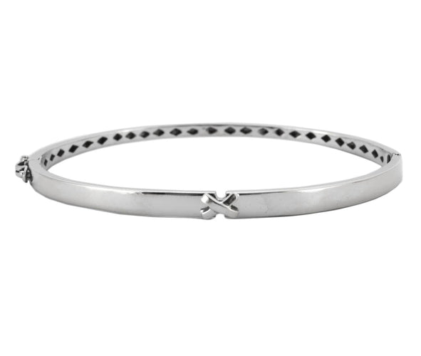 Bracelet Lien - Bracelet jonc en or blanc 58 Facettes BO/230073