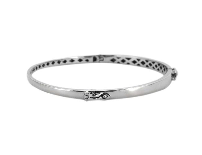 Bracelet Lien - Bracelet jonc en or blanc 58 Facettes BO/230073