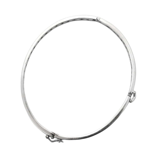 Bracelet Lien - Bracelet jonc en or blanc 58 Facettes BO/230073