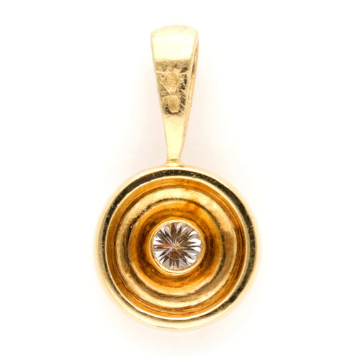 Pendentif Punto Luce - Pendentif en or jaune 18k et diamant 0,35 ct 58 Facettes 854DC60CFFCA44A9B6D8E0AEB946A230