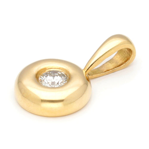 Pendentif Punto Luce - Pendentif en or jaune 18k et diamant 0,35 ct 58 Facettes 854DC60CFFCA44A9B6D8E0AEB946A230