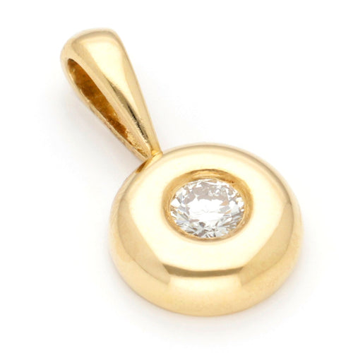 Pendentif Punto Luce - Pendentif en or jaune 18k et diamant 0,35 ct 58 Facettes 854DC60CFFCA44A9B6D8E0AEB946A230