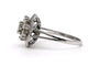 Bague 56 Bague Art déco sertie de diamants taille rose en or blanc 18 carats 58 Facettes B866