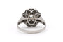 Bague 56 Bague Art déco sertie de diamants taille rose en or blanc 18 carats 58 Facettes B866