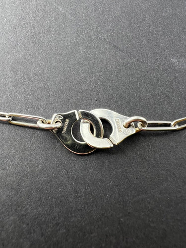 Collier Dinh Van - Collier Menottes en or blanc 58 Facettes DV COLLIER
