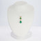 Pendentif Pendentif en or jaune 18 ct avec émeraudes et diamants 58 Facettes P001