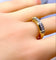 Bague 55 Bague jonc - Or jaune 18 carats et diamants 58 Facettes AB721