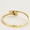 Bracelet Bracelet jonc ancien en or jaune et diamants 58 Facettes BRFLEX14K
