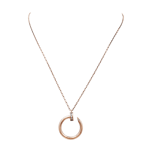 Collier Collier Cartier, "Juste un Clou", or rose et diamants. 58 Facettes 35650