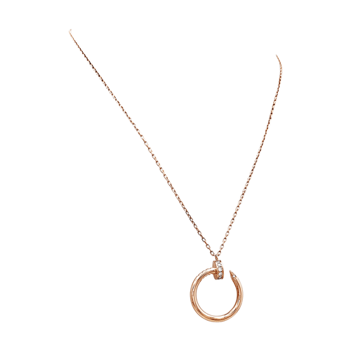 Collier Collier Cartier, "Juste un Clou", or rose et diamants. 58 Facettes 35650
