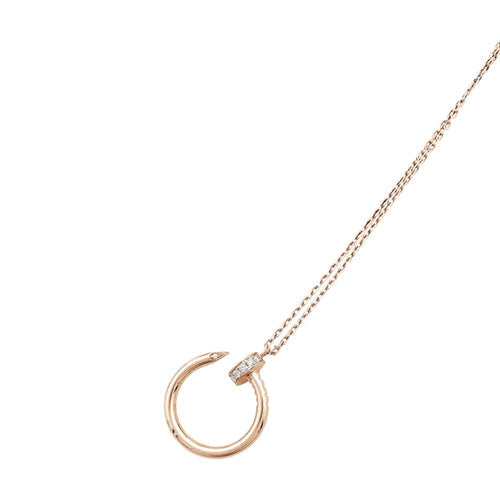 Collier Collier Cartier, "Juste un Clou", or rose et diamants. 58 Facettes 35650