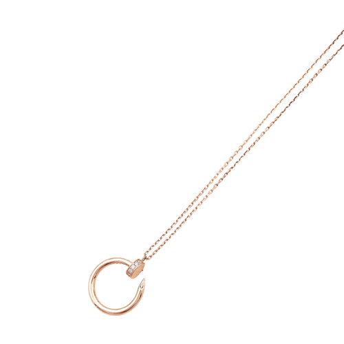 Collier Collier Cartier, "Juste un Clou", or rose et diamants. 58 Facettes 35650